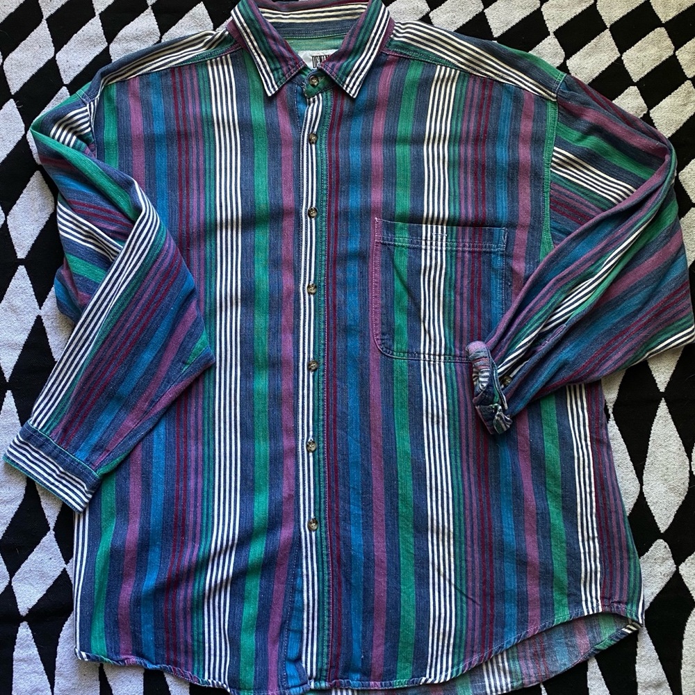 Striped Button Down Shirt